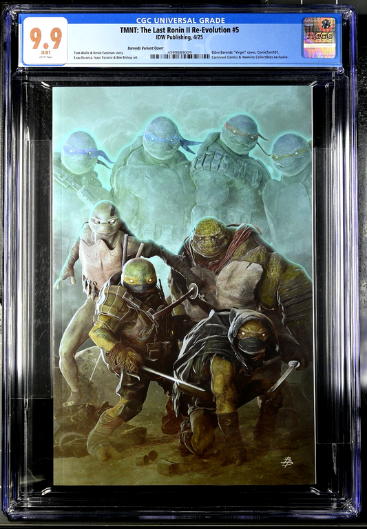 TMNT Last Ronin II Re-Evolution #5 (2025) CGC 9.9 (Not 9.8) MINT Barends Virgin