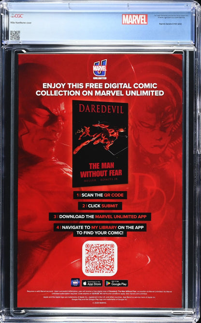 Daredevil Reissue #183 (2025) CGC 9.8 Whatnot Prism Foil Retired Custom Label