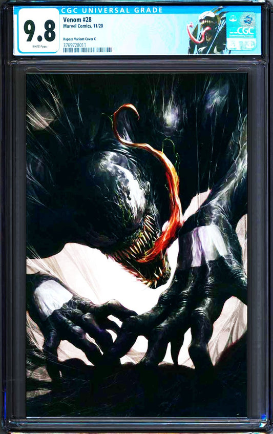Venom #28 (2020) CGC 9.8 NM/MT White LGY 193 Illuminati Rapoza Virgin Edition C