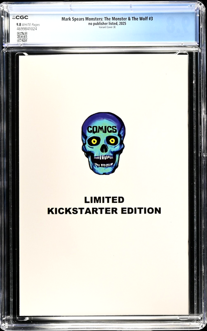 Mark Spears Monster & The Wolf #3 (2025) CGC 9.8 Kickstarter 3E Vampire Victoria