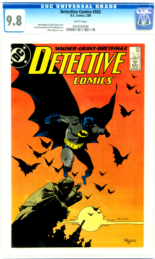 Detective Comics #583 (1988) CGC 9.8 NM/MT WHITE 1st Ventriloquist Scarface