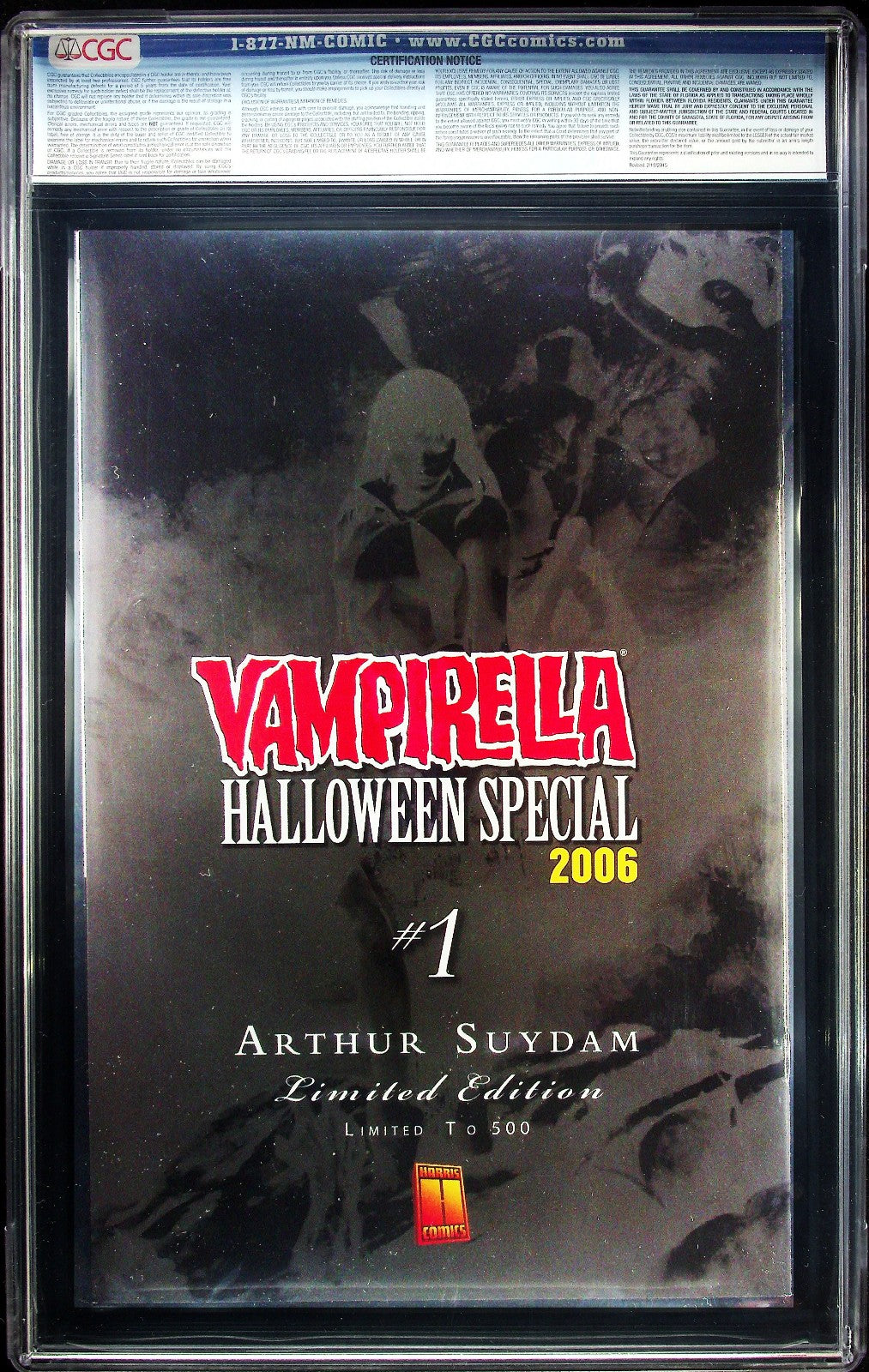 Vampirella Halloween Special #1 (2006) CGC 9.8 Suydam Painted Virgin LTD 500 HTF