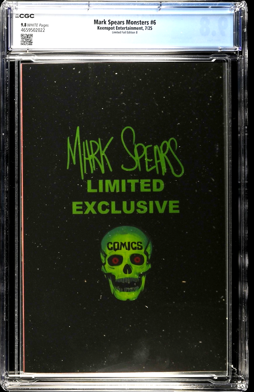 Mark Spears Monsters #6 (2025) CGC 9.8 Farley Con HoloFoil Skull Nun LTD 199