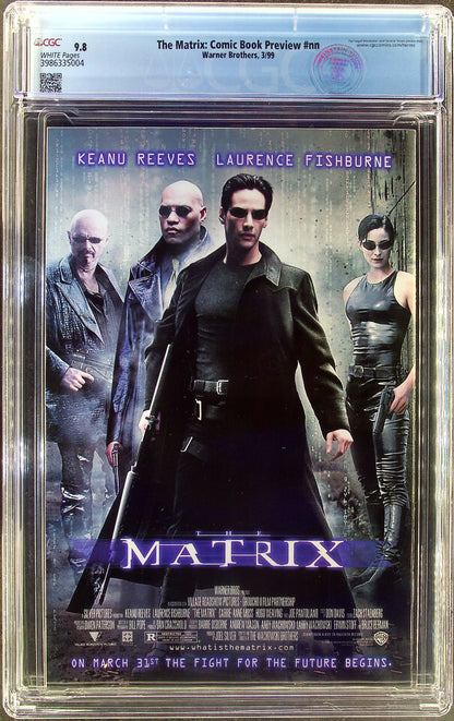 The Matrix Comic Book Preview #nn (1999) CGC 9.8 Recalled Low Distribution HTF