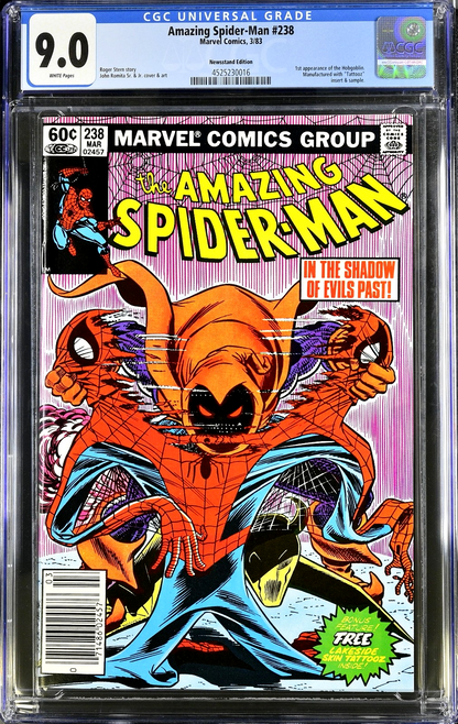 Amazing Spider-Man #238 (1983) CGC 9.0 VF/NM White KEY Newsstand 1st Hobgoblin