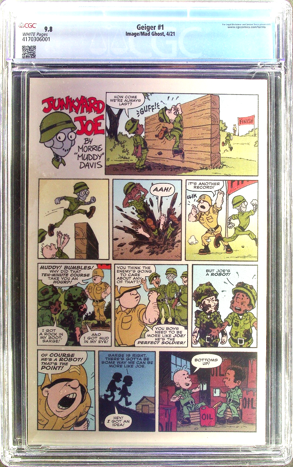 Geiger #1 CGC 9.8 (2021) Image Gary Frank Awesome Atomic Explosion Skull Cloud