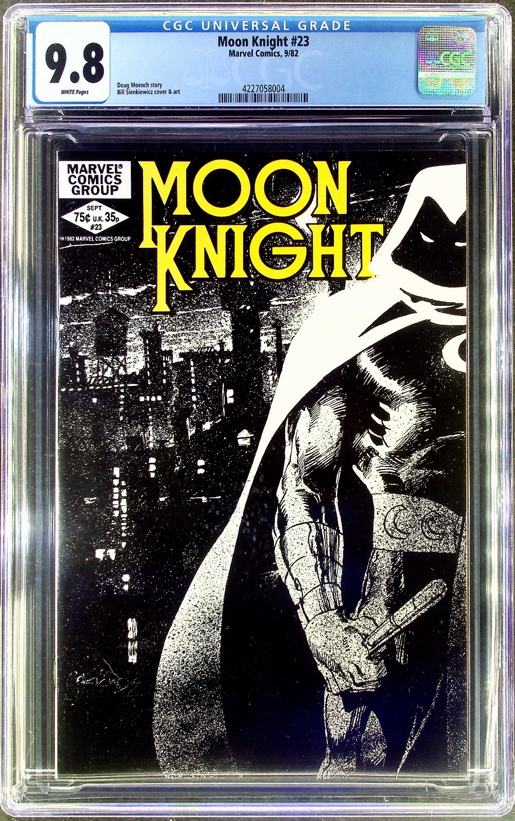 Moon Knight #23 (1982) CGC 9.8 NM/MT WHITE Sienkiewicz Cover Morpheus Appearance