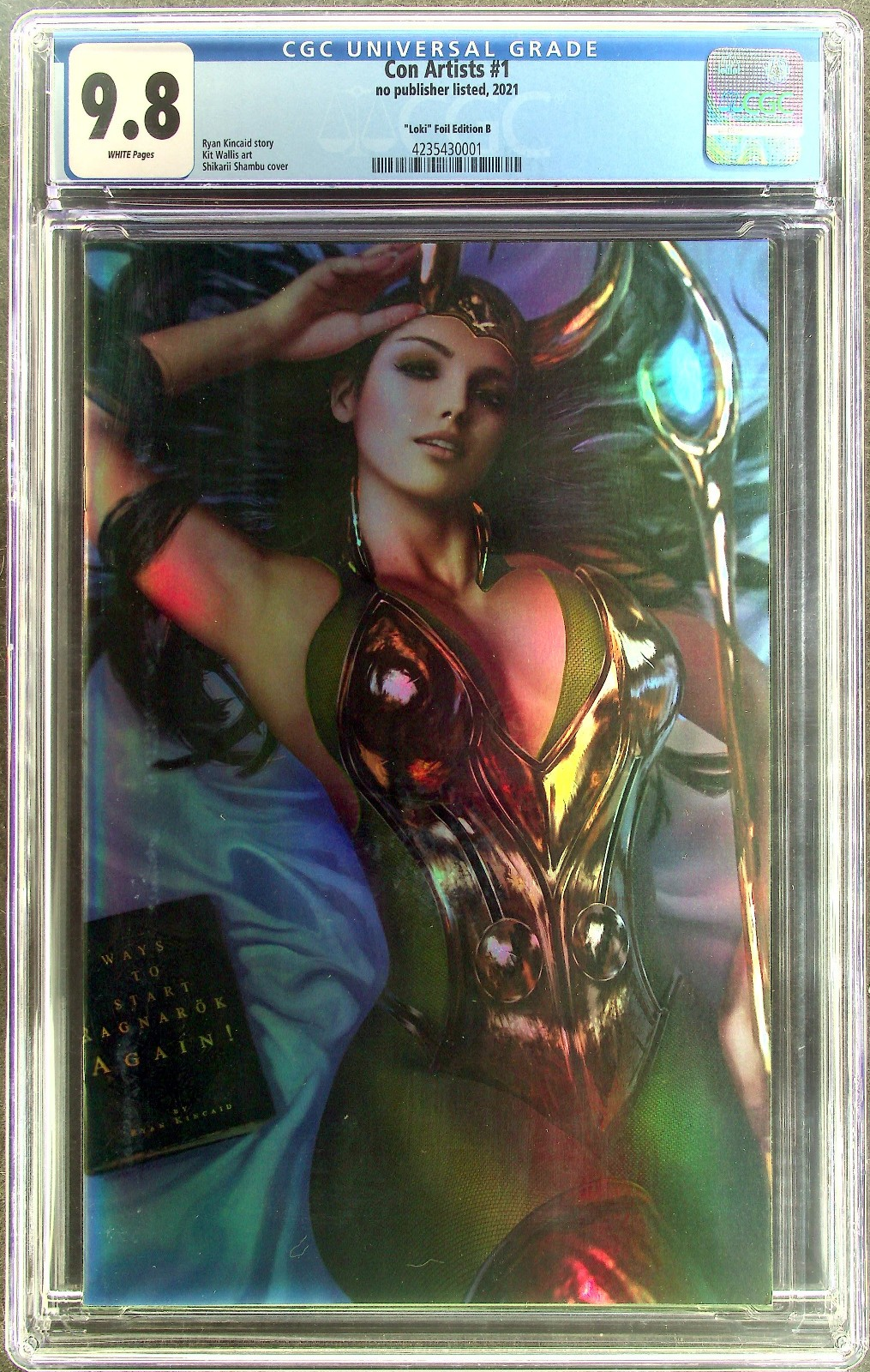 Con Artists #1 (2022) CGC 9.8 NM/MT Shikarii Kincaid Lady Loki Foil Virgin Cvr B
