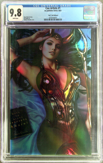 Con Artists #1 (2022) CGC 9.8 NM/MT Shikarii Kincaid Lady Loki Foil Virgin Cvr B