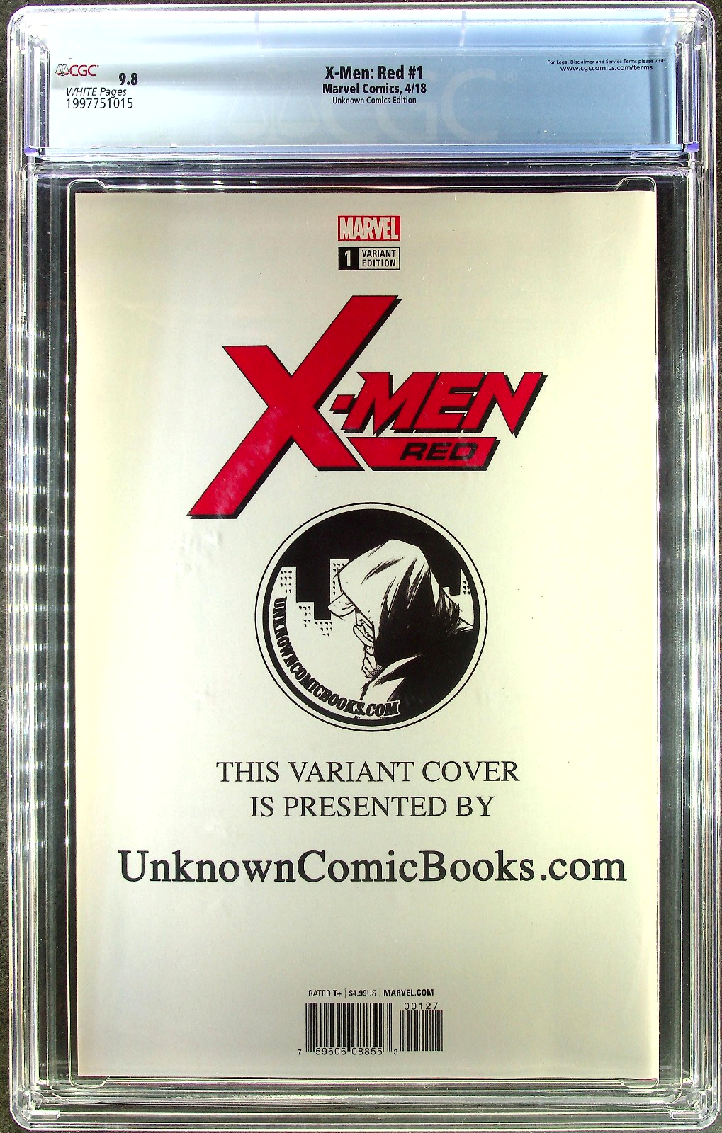 X-Men Red #1 (2018) CGC 9.8 NM/MT WHITE Unknown Dell Otto X-23 Virgin Variant
