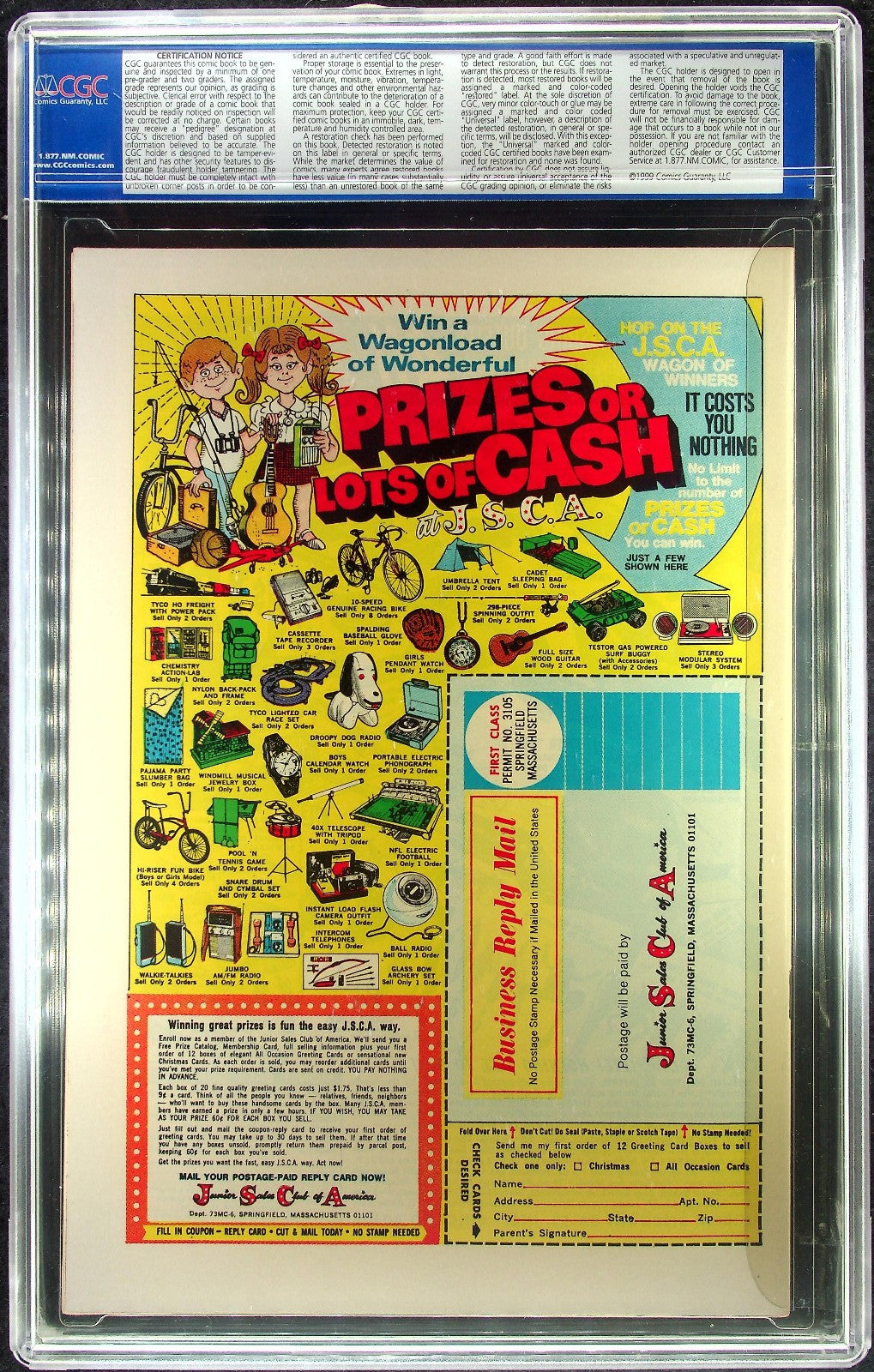 Ghost Rider #1 (1973) CGC 9.6 WHITE KEY 1st Daimon Hellstrom Son Satan OLD Label