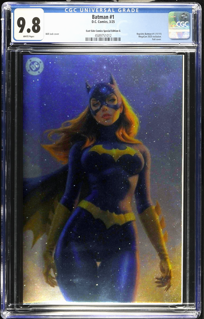 Batman #1 (2011) CGC 9.8 NM/MT Will Jack Full Body Virgin Catwoman Foil Ltd 500
