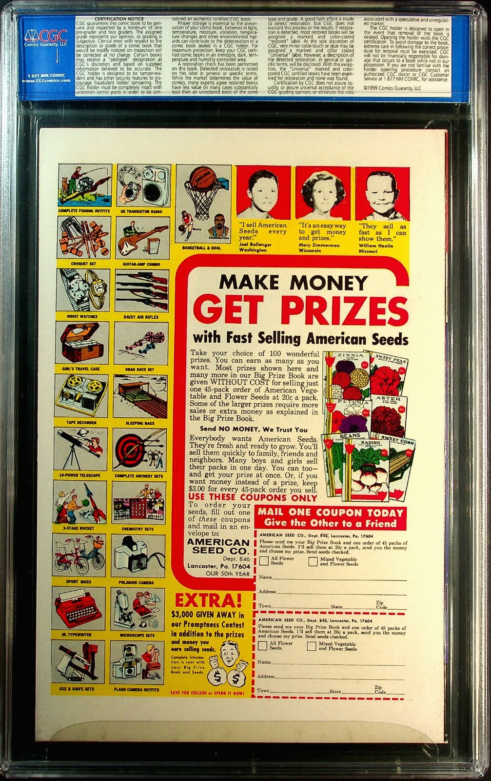 Captain Marvel #1 (1968) CGC 9.4 NM WHITE Pages KEY 1st Issue 3rd App OLD Label