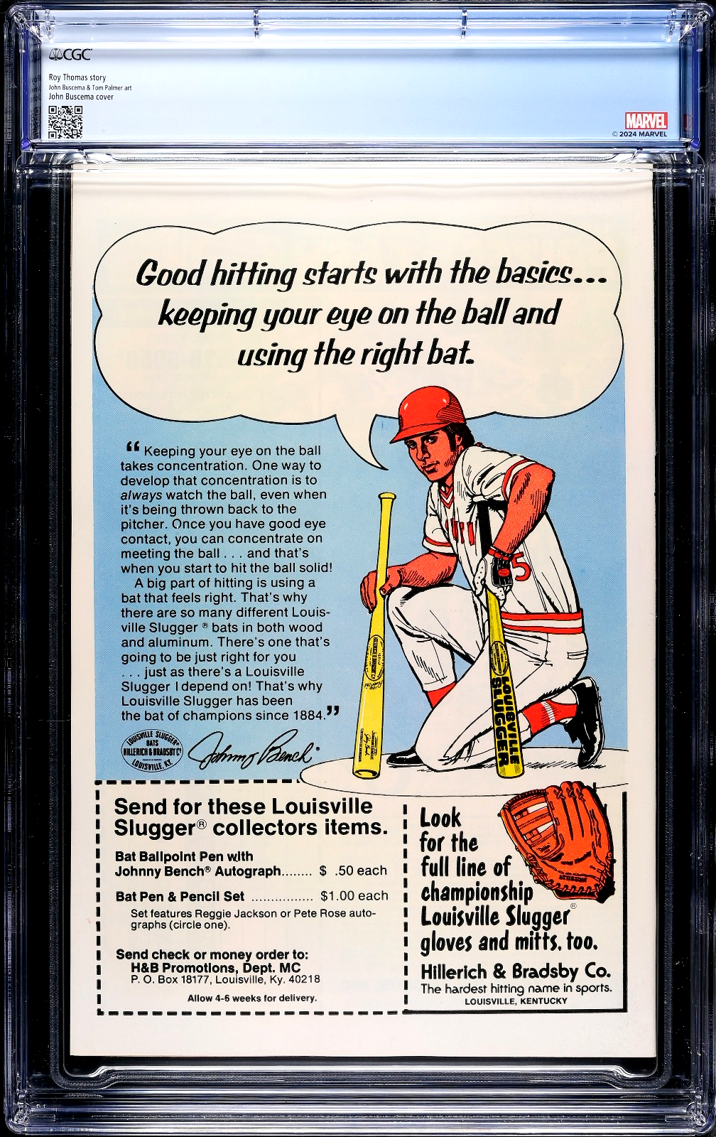 Thor #272 (1978) CGC 9.6 NM+ WHITE Pages John Buscema Iconic Cover Custom Label