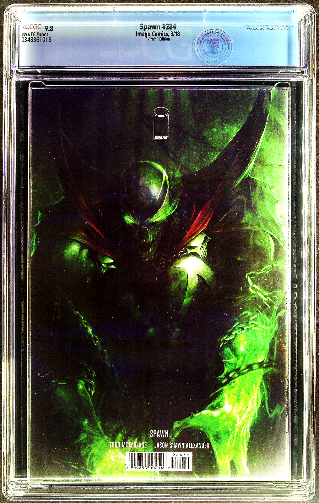 Spawn #284 (2018) CGC 9.8 NM/MT WHITE Francesco Mattina Virgin Variant