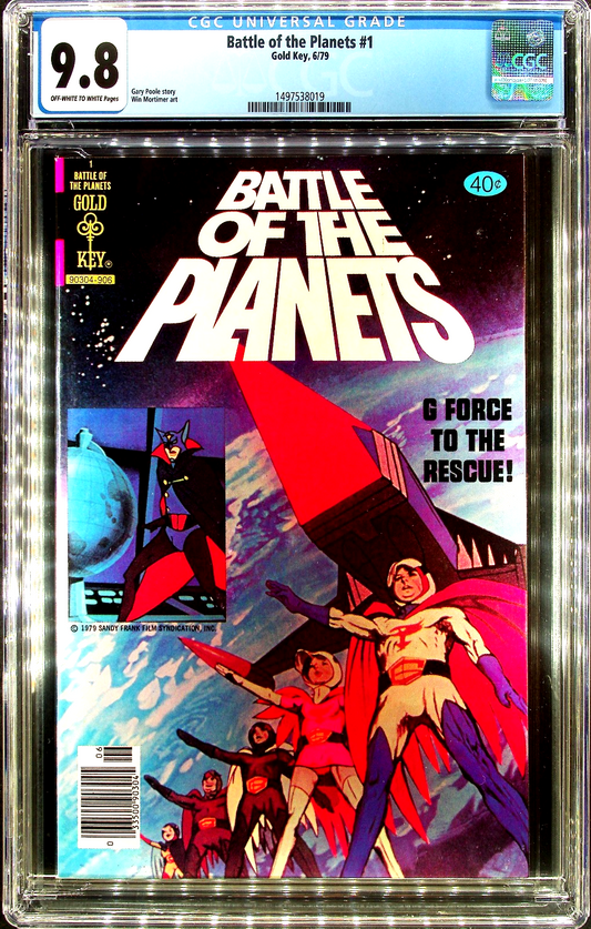Battle of the Planets #1 (1979) CGC 9.8 NM/MT OW/W Pages Gold Key G-Force