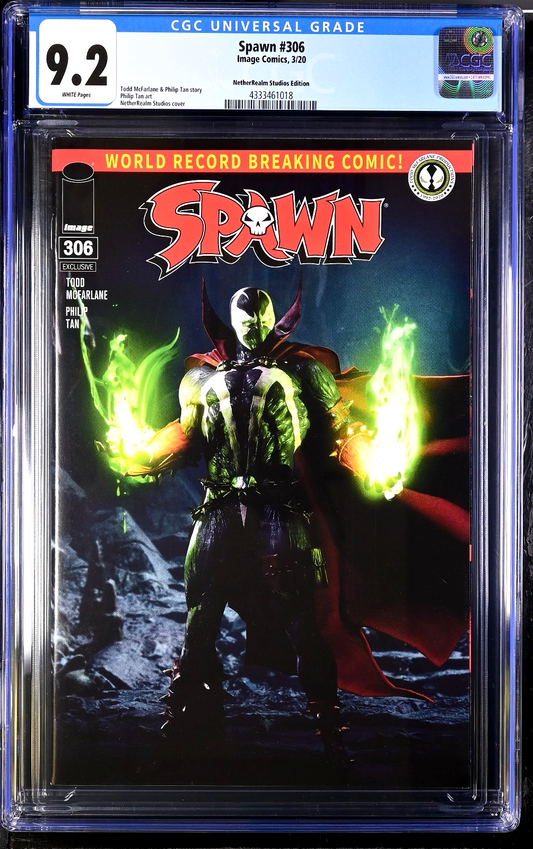 Spawn #306 (2020) CGC 9.2 NM- NetherRealm Studios Mortal Kombat DLC Edition