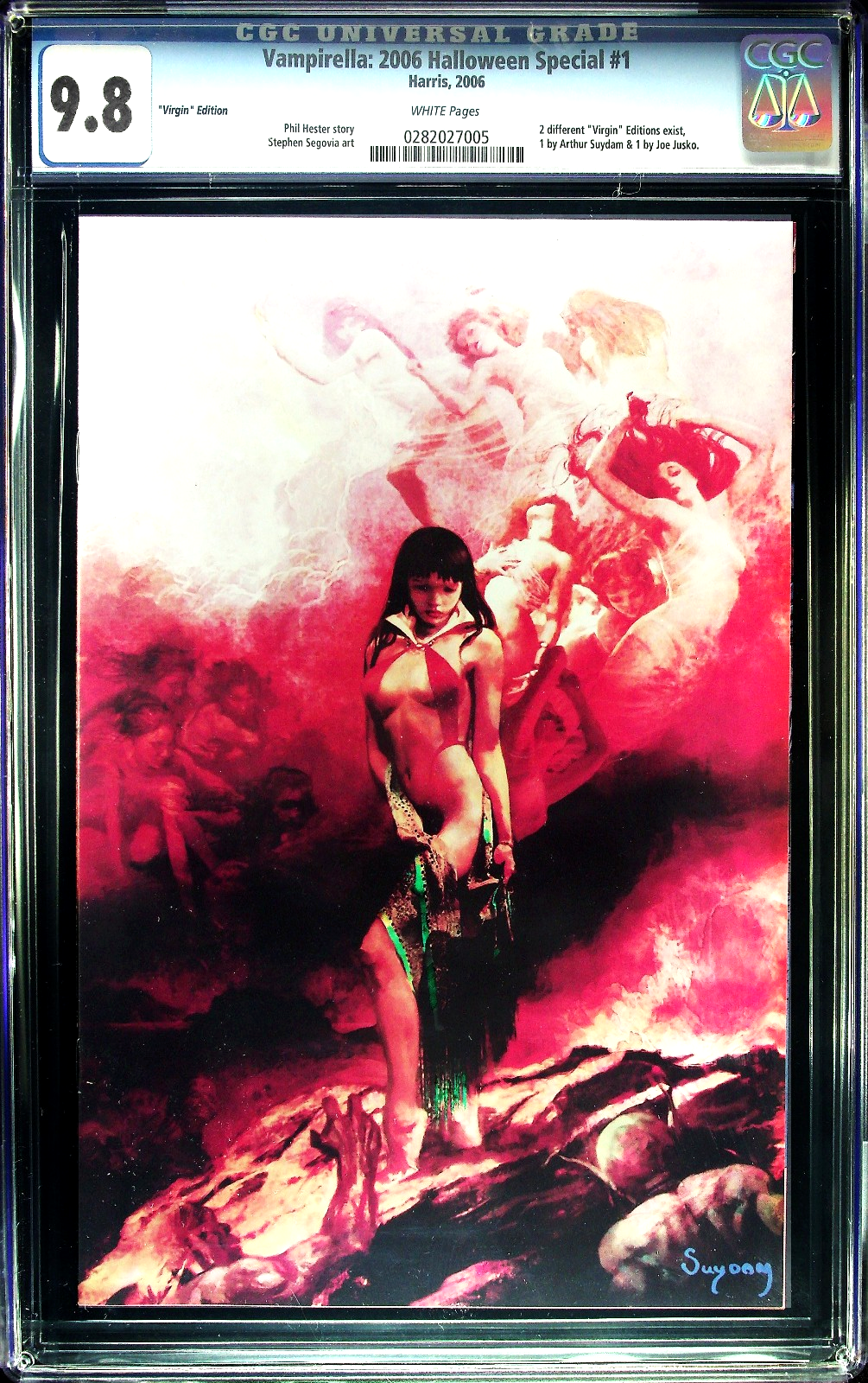 Vampirella Halloween Special #1 (2006) CGC 9.8 Suydam Painted Virgin LTD 500 HTF