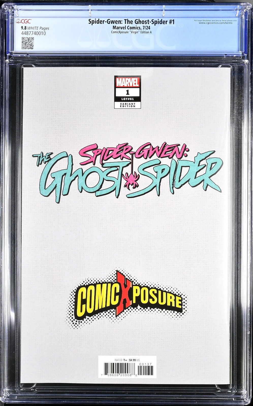 Spider-Gwen The Ghost-Spider #1 (2024) CGC 9.8 ComicXposure Greg Horn Virgin A