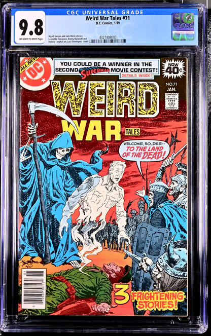 Weird War Tales #71 (1979) CGC 9.8 NM/MT OW White Grim Reaper Dominguez Cover