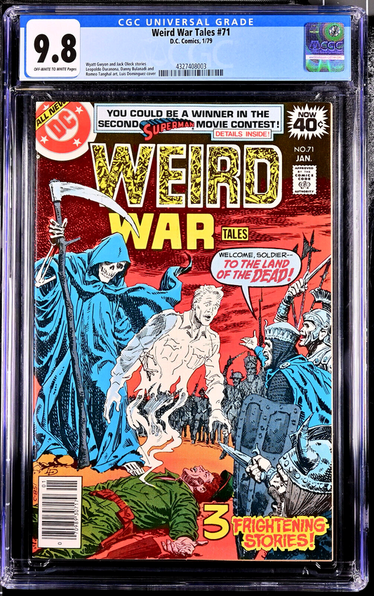 Weird War Tales #71 (1979) CGC 9.8 NM/MT OW White Grim Reaper Dominguez Cover