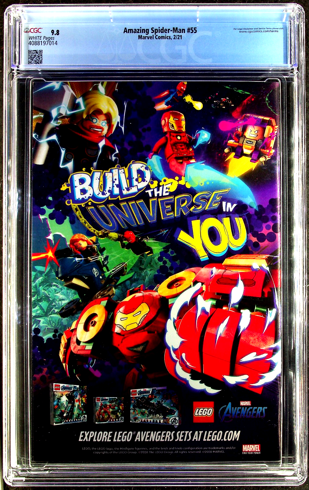 Amazing Spider-Man #55 (2021) CGC 9.8 NM/MT Gleason 1st Print Black/White Cover