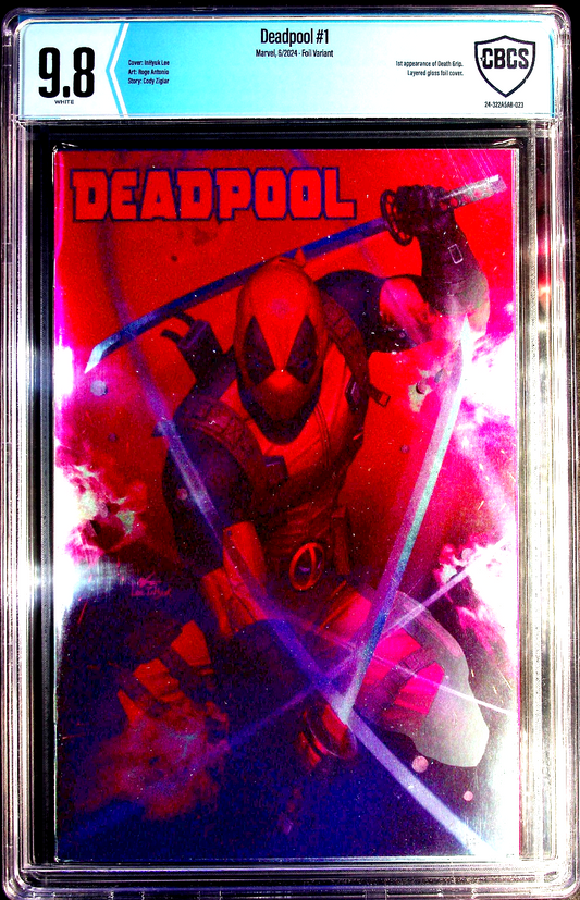 Deadpool #1 (2024) CBSC 9.8 NM/MT WHITE Pages Inhyuk Lee Foil Cover
