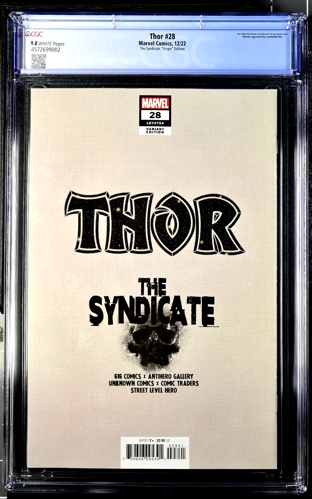 Thor #28 (2022) CGC 9.8 NM/MT Syndicate Virgin ASM 375 Homage Cover 4572699002