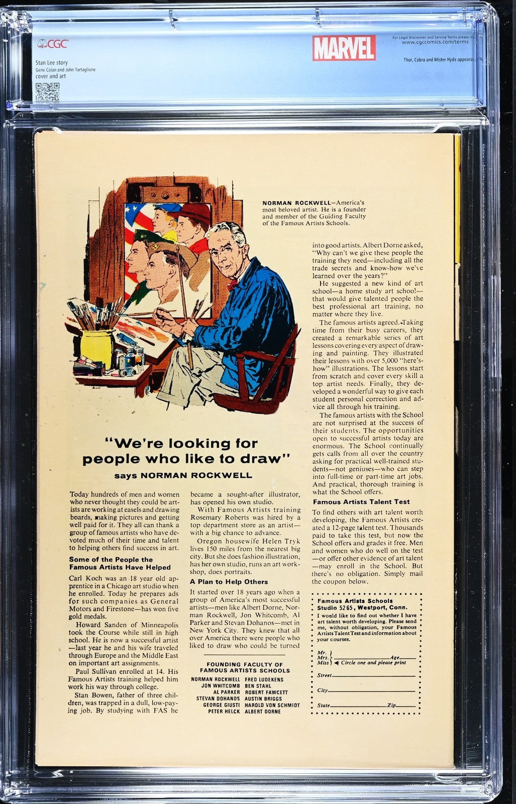 Daredevil #30 (1967) CGC 9.2 NM- OW/W Thor Battle Cover Retired Custom Label