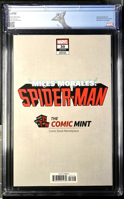 Miles Morales Spider-Man #30 (2021) CGC 9.8 NYCC Comic Mint Grassetti Virgin
