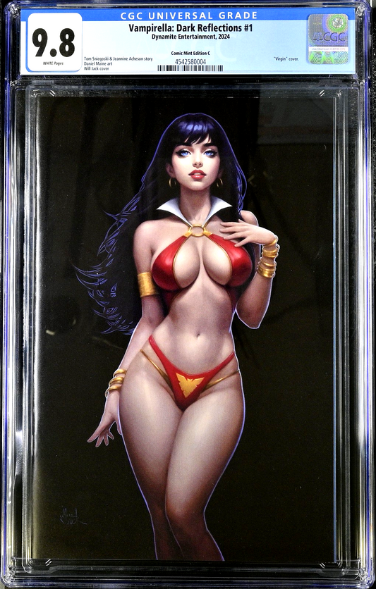 Vampirella Dark Reflections #1 (2024) CGC 9.8 Will Jack Virgin Black 4542580004