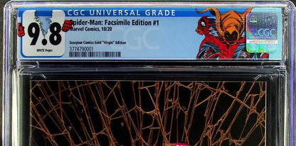 Spider-Man #1 (2020) CGC 9.8 Facsimile Crain Gold Virgin ASM238 Custom Label LTD