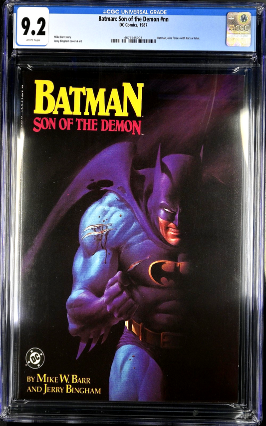 Batman Son of the Demon #1 NN (1987) CGC 9.2 NM- 1st Print Ra's al Ghul (WTC/BT)