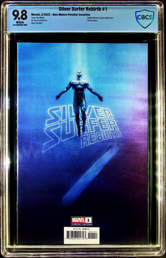 Silver Surfer Rebirth #1 (2022) CGC 9.8 NM/MT Maleev Retailer Incentive LTD 1:50