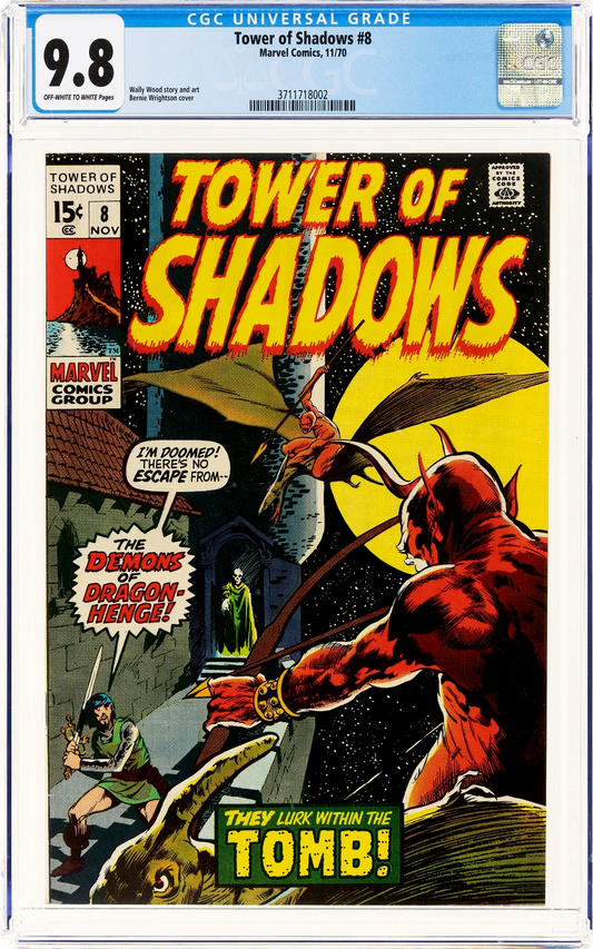 Tower of Shadows #8 (1970) CGC 9.8 NM/MT OW/W Wrightson Cover Top Grade 1 of 4