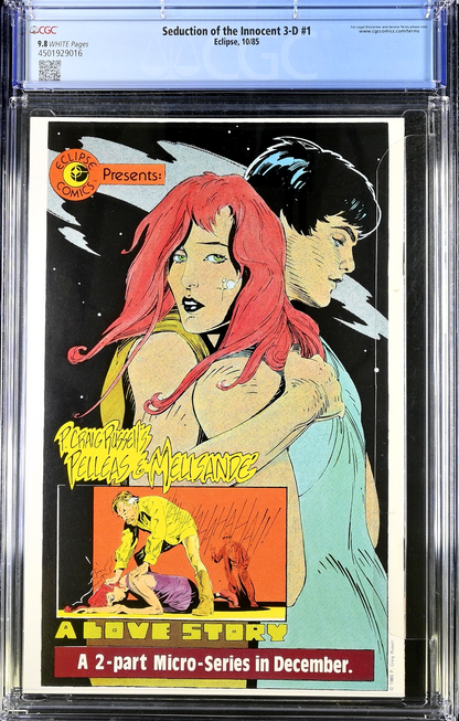 Seduction of the Innocent 3D #1 (1985) CGC 9.8 NM/MT Classic Dave Stevens Cover