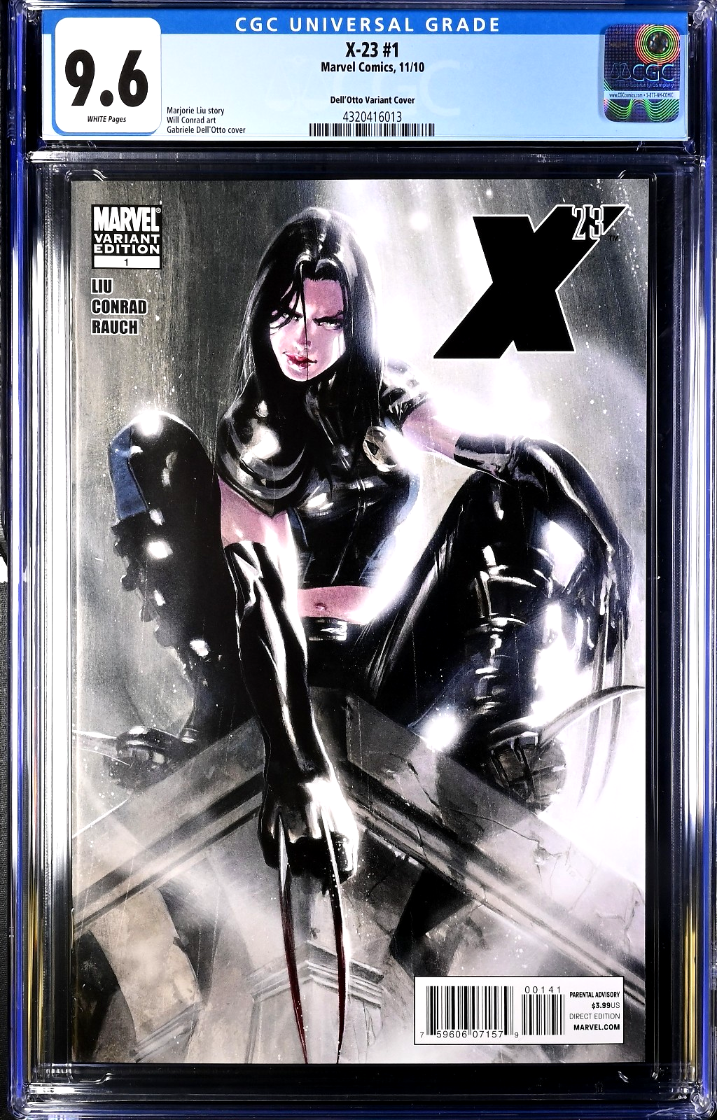 X-23 #1 (2010) CGC 9.6 NM/MT White Gabriele Dell'Otto LTD 1:25 Variant HTF
