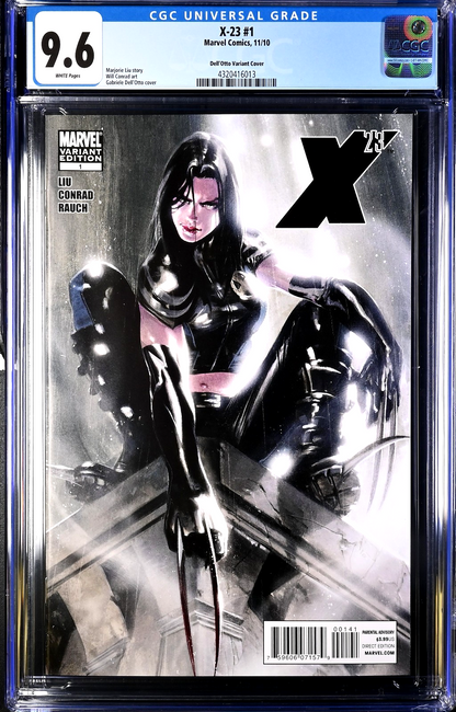 X-23 #1 (2010) CGC 9.6 NM/MT White Gabriele Dell'Otto LTD 1:25 Variant HTF