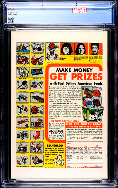 Marvel Spotlight #28 (1976) CGC 9.4 NM WHITE 1st Solo Moon Knight Custom Label