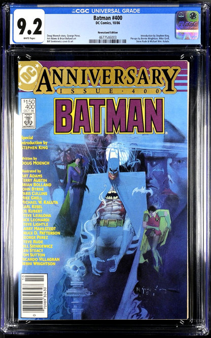 Batman #400 (1986) CGC 9.2 NM- White Anniversary Newsstand Edition (WTC/BT)
