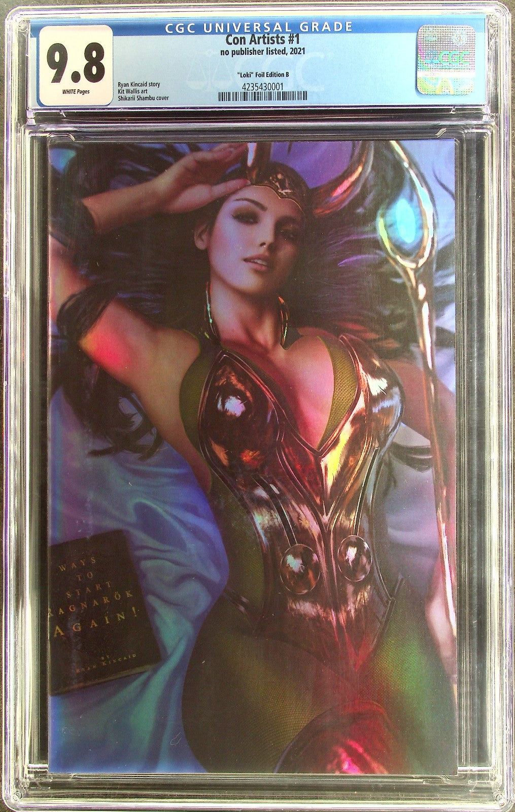 Con Artists #1 (2022) CGC 9.8 NM/MT Shikarii Kincaid Lady Loki Foil Virgin Cvr B