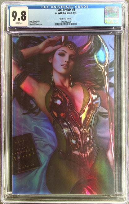 Con Artists #1 (2022) CGC 9.8 NM/MT Shikarii Kincaid Lady Loki Foil Virgin Cvr B