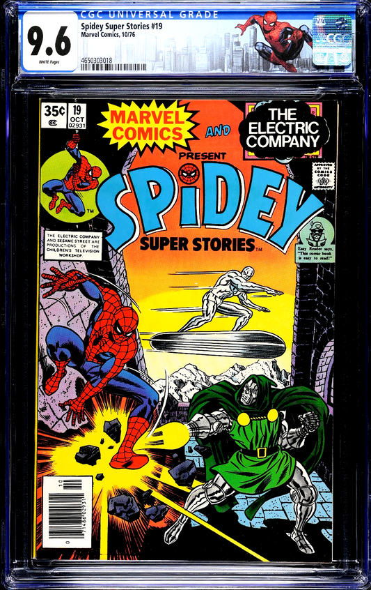 Spidey Super Stories #19 (1976) CGC 9.6 NM WHITE Silver Surfer Doom Spider-Man
