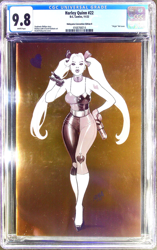 Harley Quinn #22 (2022) CGC 9.8 NM/MT Nakayama Virgin Gold Foil NYCC Edition B