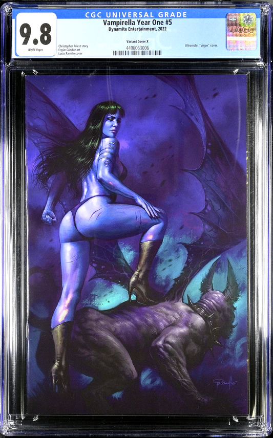 Vampirella Year One #5 (2023) CGC 9.8 Ultraviolet Virgin RARE 1 of Only 2 Graded