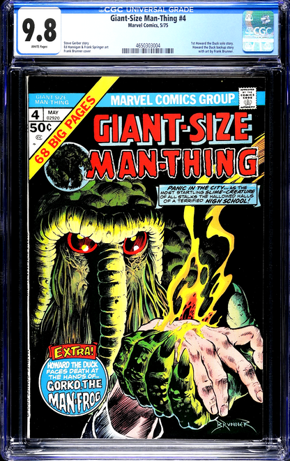 Giant-Size Man-Thing #4 (1975) CGC 9.8 NM/MT WHITE Top Graded Census 1 of 4 RARE