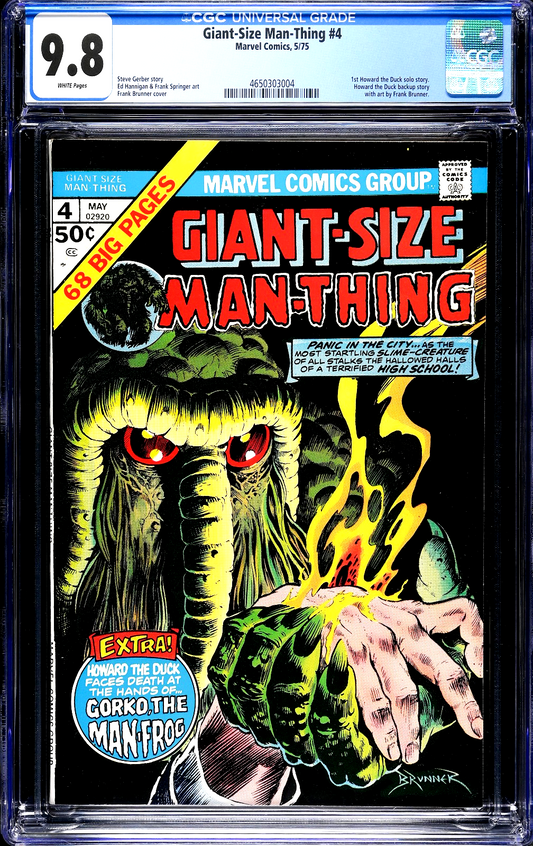 Giant-Size Man-Thing #4 (1975) CGC 9.8 NM/MT WHITE Top Graded Census 1 of 4 RARE