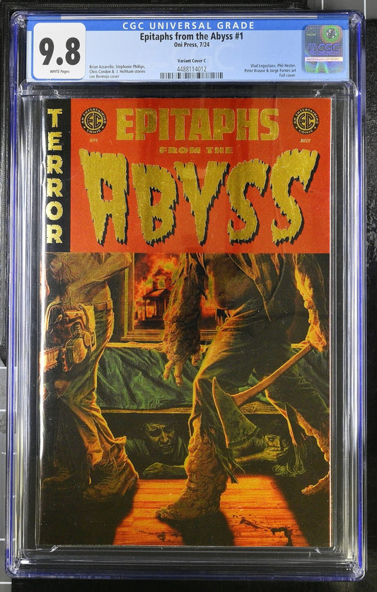 Epitaphs from the Abyss #1 (2024) CGC 9.8 NM/MT Oni Press EC Bermejo Gold Foil