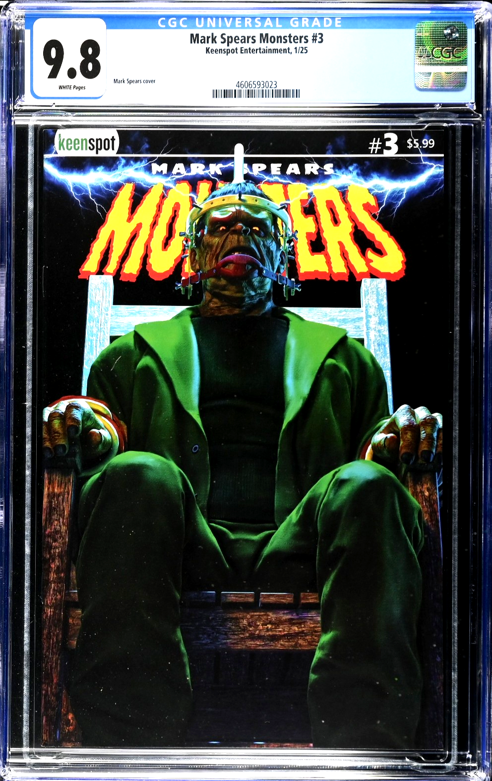 Mark Spears Monsters #3 (2025) CGC 9.8 NM/MT Cover A Frankenstein's Chair