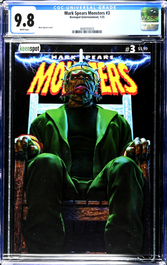 Mark Spears Monsters #3 (2025) CGC 9.8 NM/MT Cover A Frankenstein's Chair